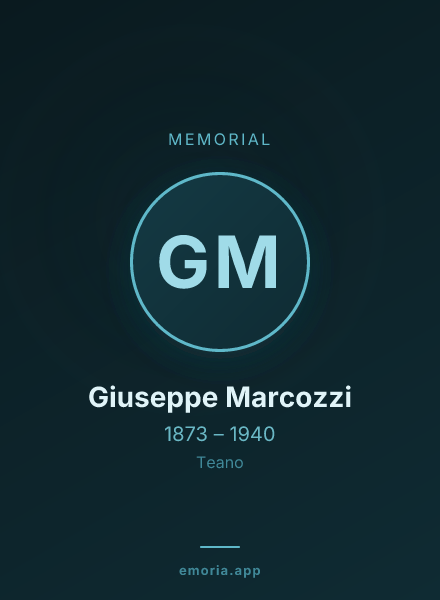Memorial portrait of Giuseppe Marcozzi
