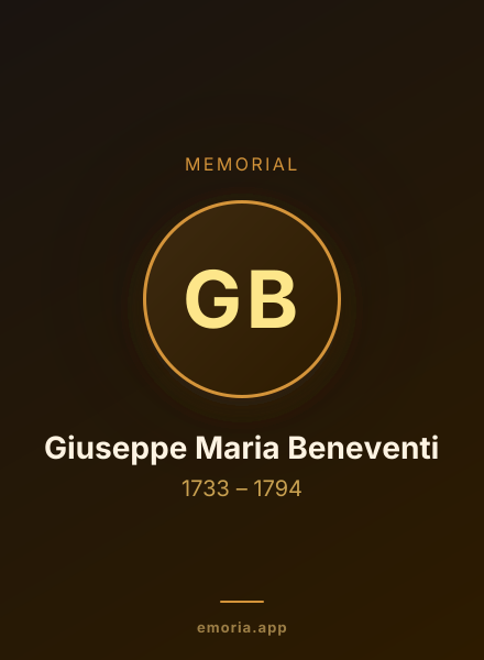 Memorial portrait of Giuseppe Maria Beneventi