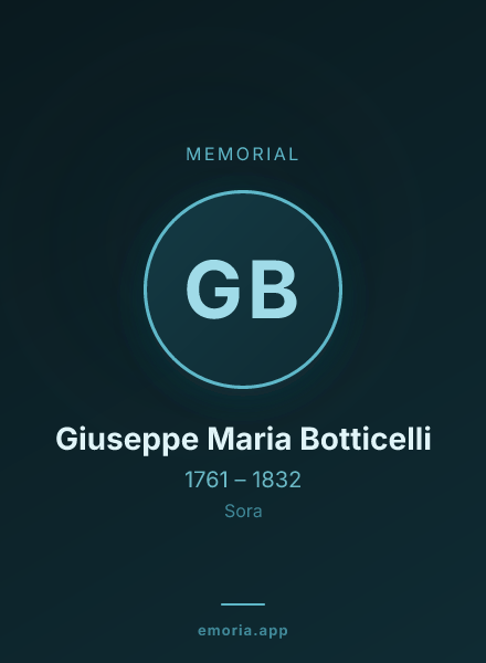 Memorial portrait of Giuseppe Maria Botticelli