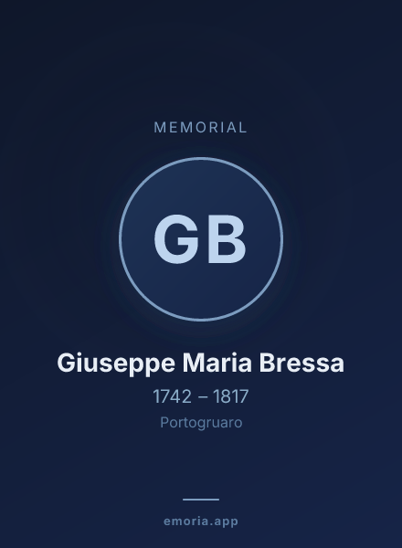 Memorial portrait of Giuseppe Maria Bressa