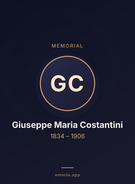 Memorial portrait of Giuseppe Maria Costantini