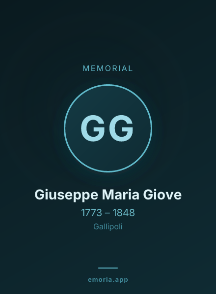 Memorial portrait of Giuseppe Maria Giove