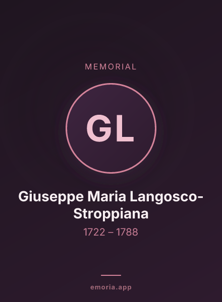 Memorial portrait of Giuseppe Maria Langosco-Stroppiana