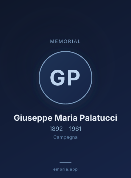 Memorial portrait of Giuseppe Maria Palatucci