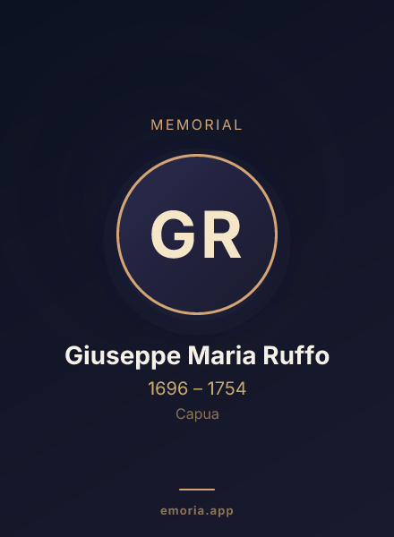 Memorial portrait of Giuseppe Maria Ruffo