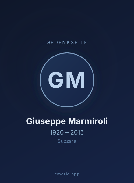 Gedenkportrait von Giuseppe Marmiroli