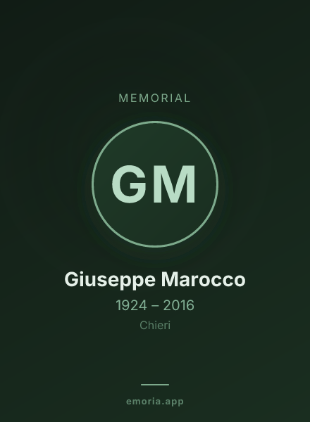 Memorial portrait of Giuseppe Marocco
