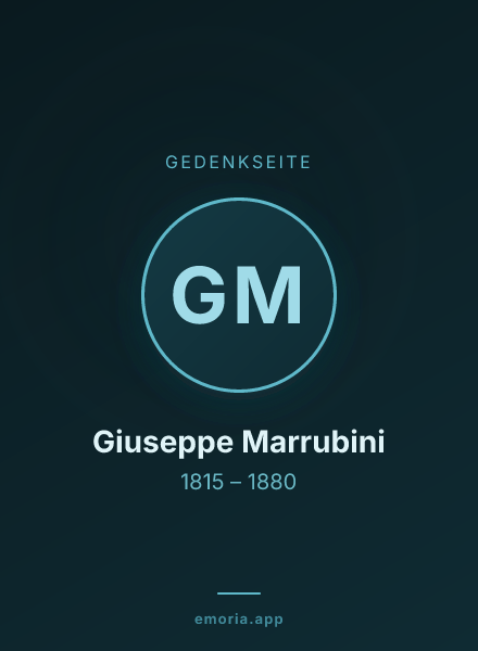Gedenkportrait von Giuseppe Marrubini