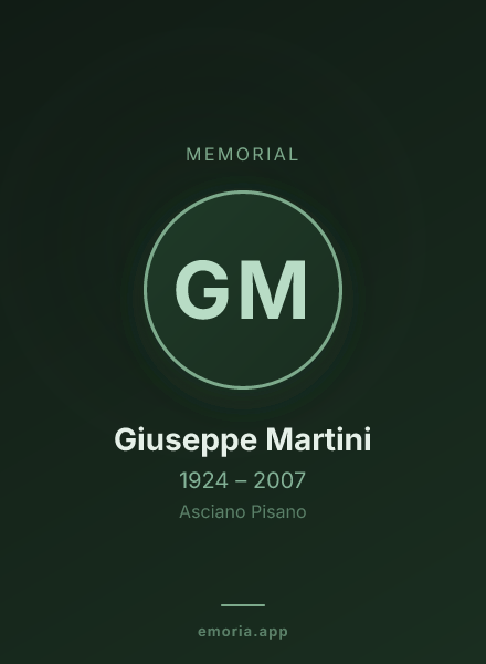 Memorial portrait of Giuseppe Martini
