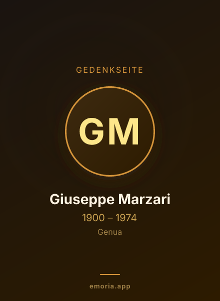 Gedenkportrait von Giuseppe Marzari