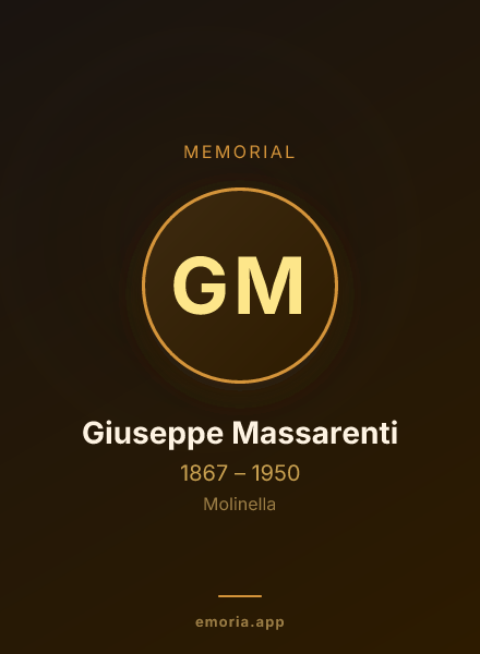 Memorial portrait of Giuseppe Massarenti