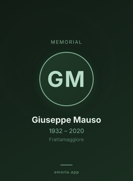 Memorial portrait of Giuseppe Mauso