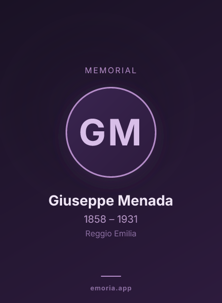 Memorial portrait of Giuseppe Menada