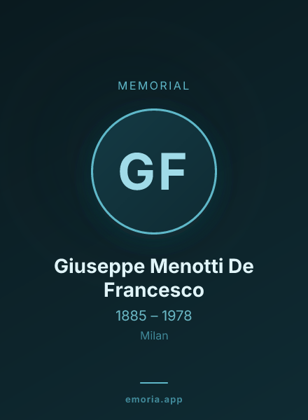 Memorial portrait of Giuseppe Menotti De Francesco