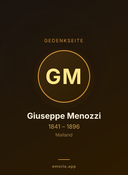 Gedenkportrait von Giuseppe Menozzi