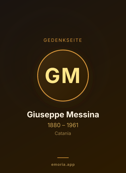 Gedenkportrait von Giuseppe Messina