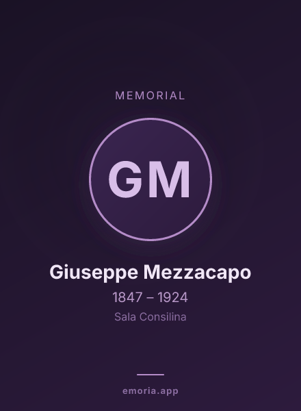Memorial portrait of Giuseppe Mezzacapo