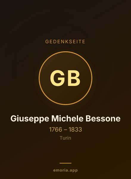 Gedenkportrait von Giuseppe Michele Bessone