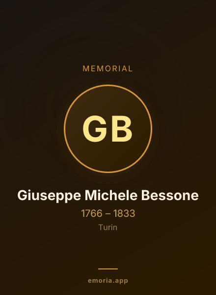 Memorial portrait of Giuseppe Michele Bessone