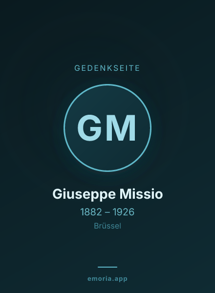 Gedenkportrait von Giuseppe Missio