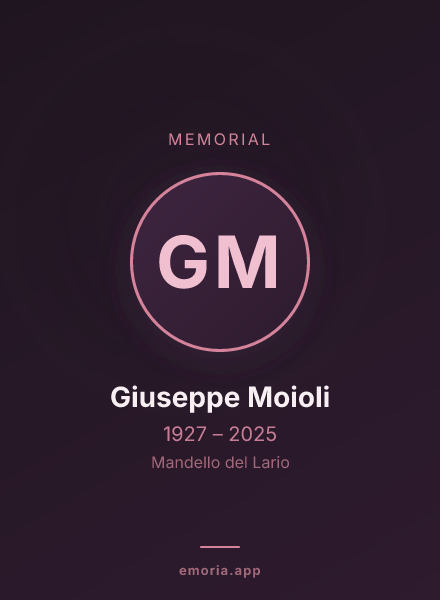 Memorial portrait of Giuseppe Moioli