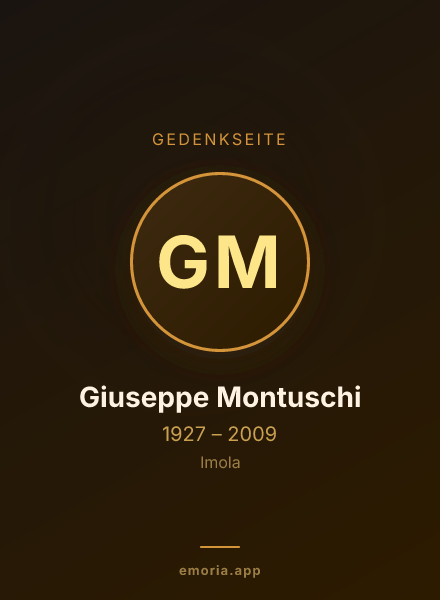 Gedenkportrait von Giuseppe Montuschi