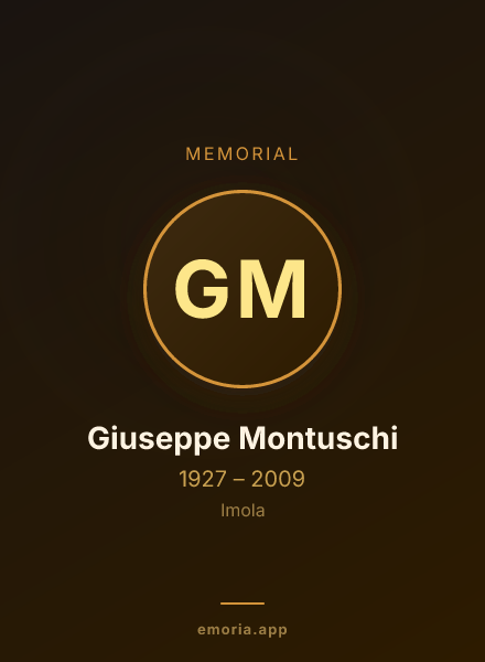 Memorial portrait of Giuseppe Montuschi