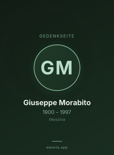 Gedenkportrait von Giuseppe Morabito