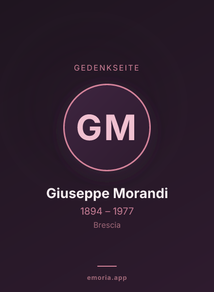 Gedenkportrait von Giuseppe Morandi