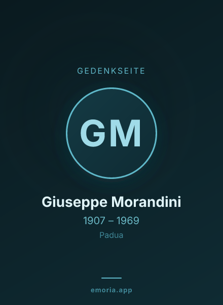 Gedenkportrait von Giuseppe Morandini