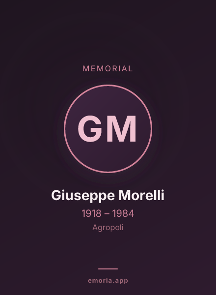 Memorial portrait of Giuseppe Morelli