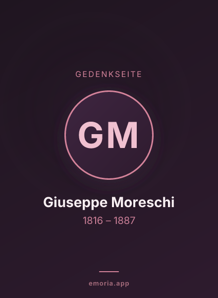 Gedenkportrait von Giuseppe Moreschi