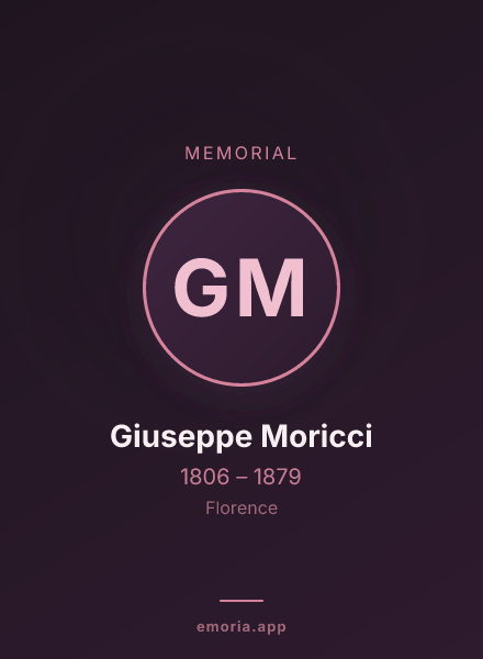 Memorial portrait of Giuseppe Moricci