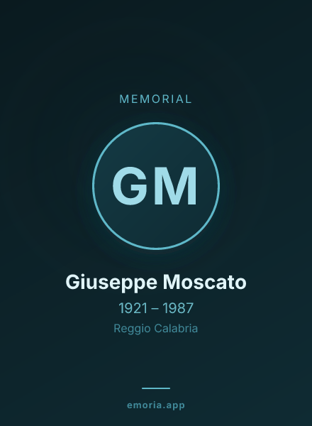 Memorial portrait of Giuseppe Moscato