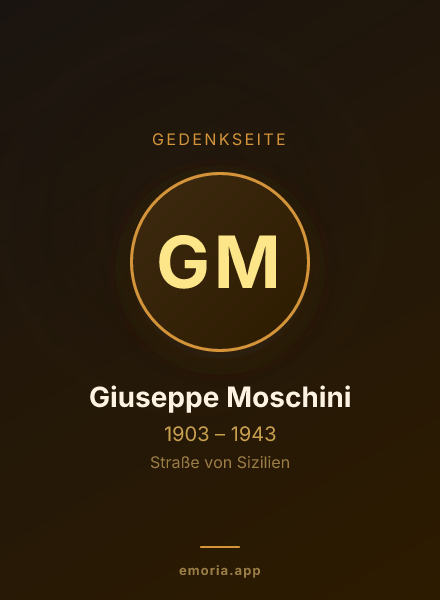 Gedenkportrait von Giuseppe Moschini