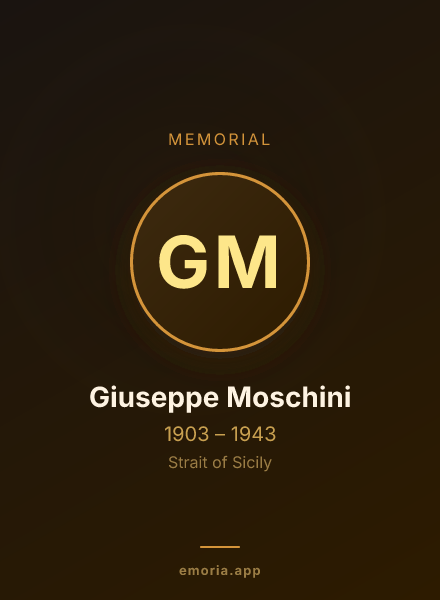 Memorial portrait of Giuseppe Moschini