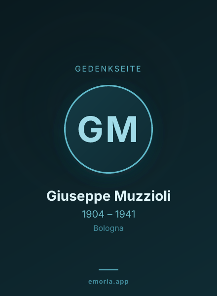 Gedenkportrait von Giuseppe Muzzioli