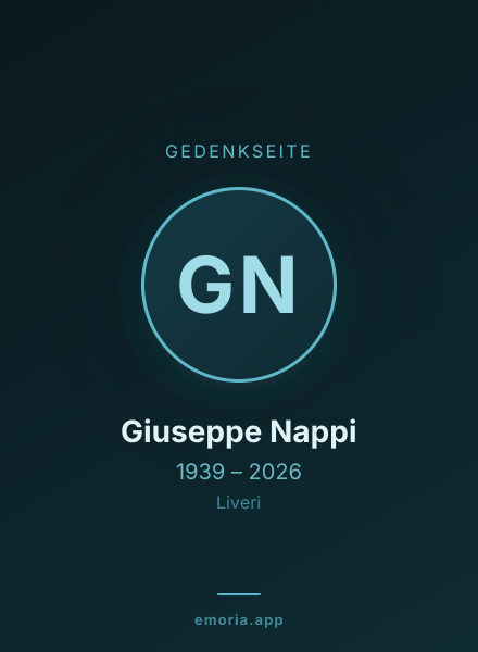 Gedenkportrait von Giuseppe Nappi