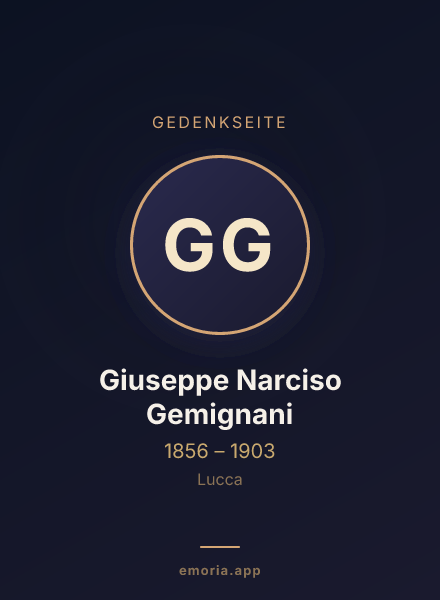 Gedenkportrait von Giuseppe Narciso Gemignani