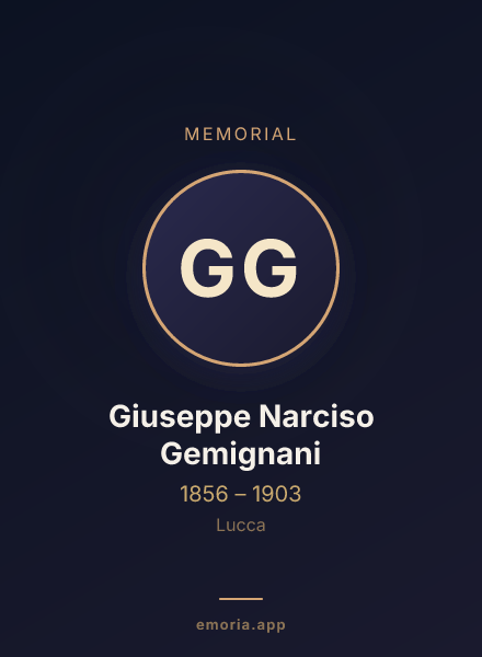 Memorial portrait of Giuseppe Narciso Gemignani