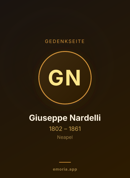 Gedenkportrait von Giuseppe Nardelli