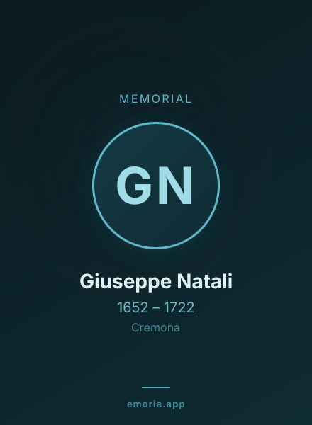 Memorial portrait of Giuseppe Natali