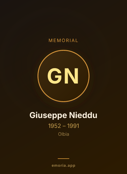 Memorial portrait of Giuseppe Nieddu