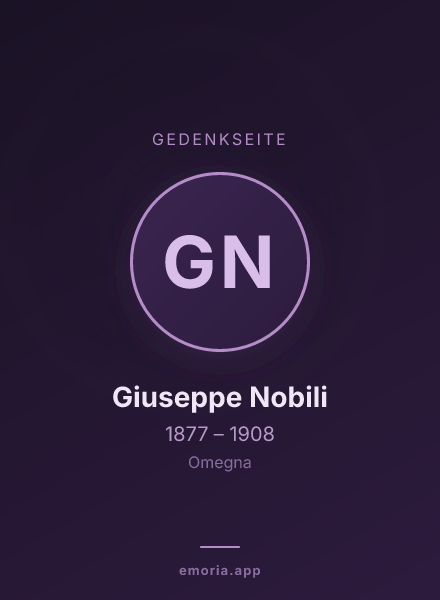 Gedenkportrait von Giuseppe Nobili