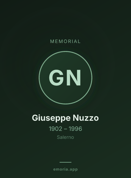 Memorial portrait of Giuseppe Nuzzo