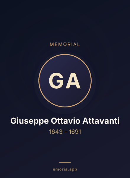 Memorial portrait of Giuseppe Ottavio Attavanti