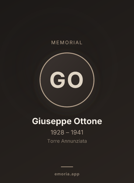 Memorial portrait of Giuseppe Ottone