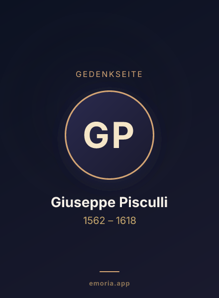 Gedenkportrait von Giuseppe Pisculli