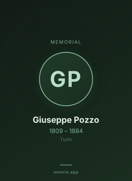 Memorial portrait of Giuseppe Pozzo