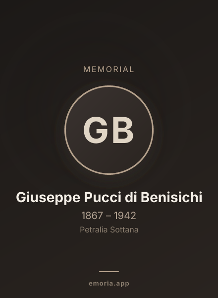 Memorial portrait of Giuseppe Pucci di Benisichi
